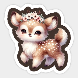 Boho Baby Deer Sticker